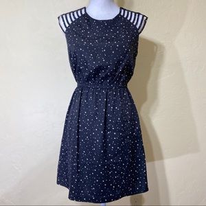 BCBGeneration Gold Star Black Dress